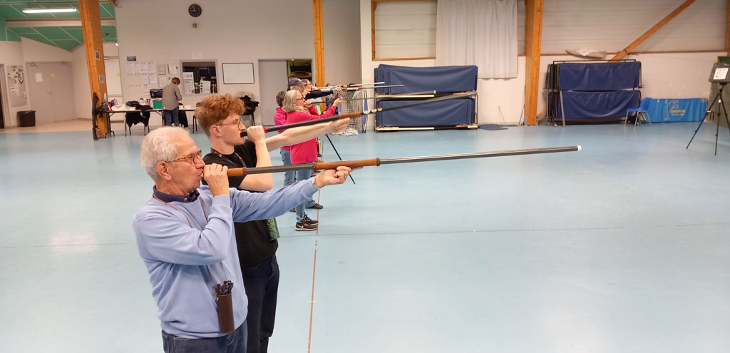 Tous aligné pour ce tir en salle..